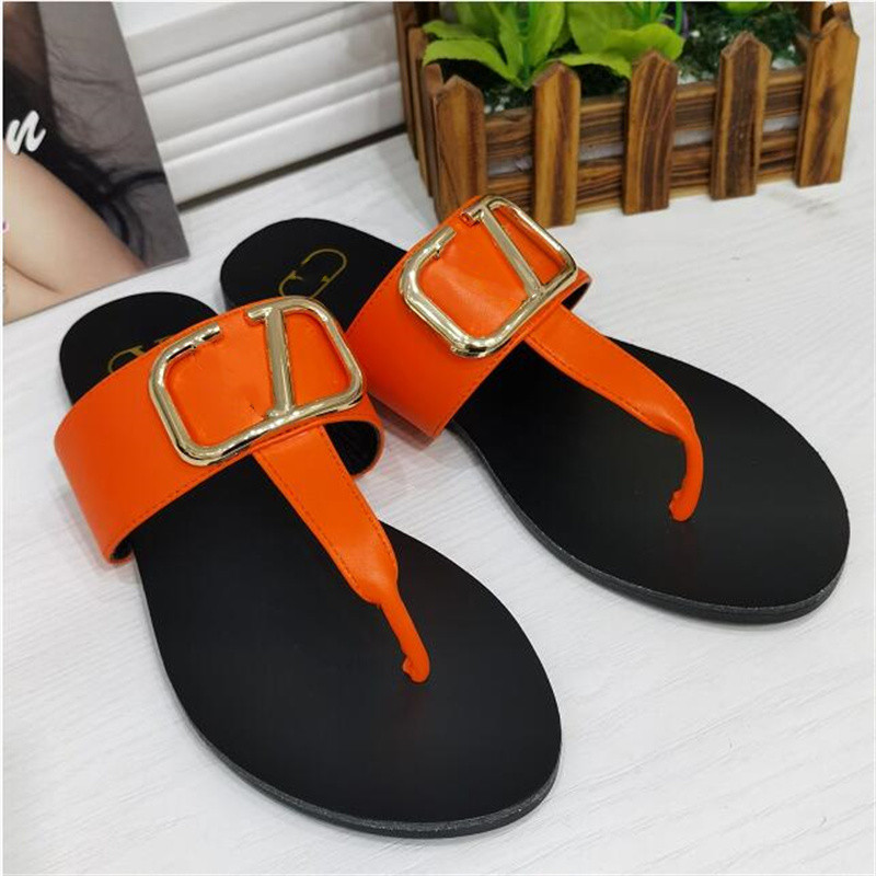 

Famous brand beach sandals classic flat heels summer designer fashion flip flops hollowed out hotel bathroom women's sexy slippers, 21