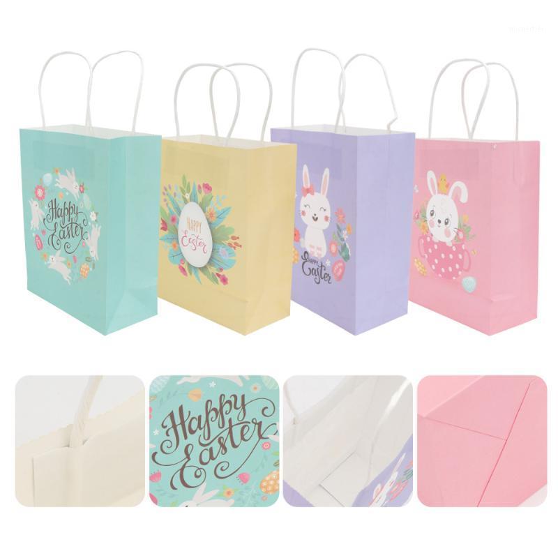

4pcs Easter Candy Bag Themed Wrapping Pouch Storage Gift Wrap