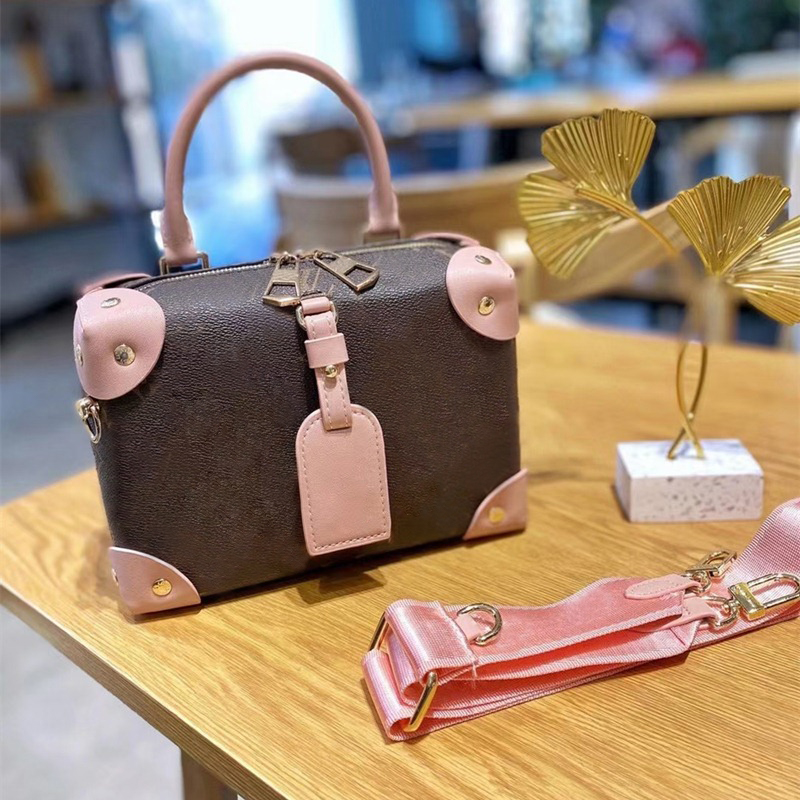 

Vintage Petite Malle Souple Totes Shoulder Bags old flower Luxurys Handbags Famous Brand Women's Fashion Crossbody Bag Messenger Shoppi