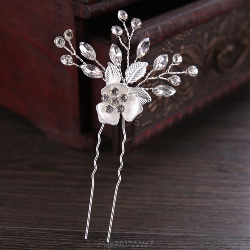 

Hair Clips & Barrettes Pin Wedding Hairpins Women Jewelry Headpieces Accessories Stick Flower Clip O27  Drop, Golden;silver
