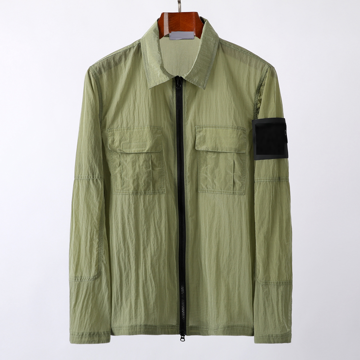 

topstoney 2020ss konng gonng Spring and autumn jacket news style headgear high version fashionable brand trench coat001, Black;brown