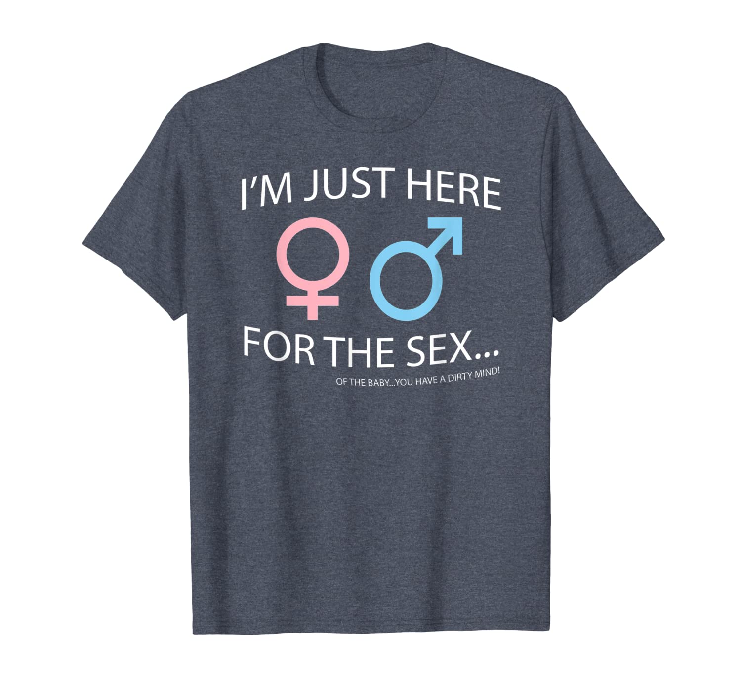 

i'm just here for the t-shirt funny gender reveal tee, White;black