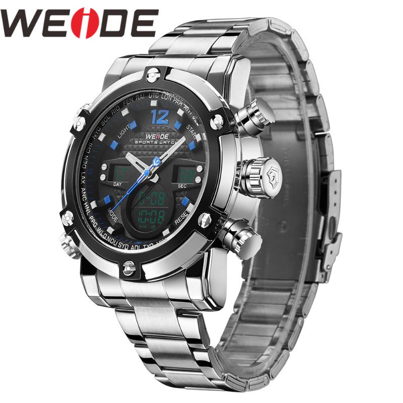 

Wristwatches WEIDE Men Watch Relojes Military Quartz Wrist Dual Time Zone Tops Bussiness Para Hombre Men's Watches, Wh5205-6b