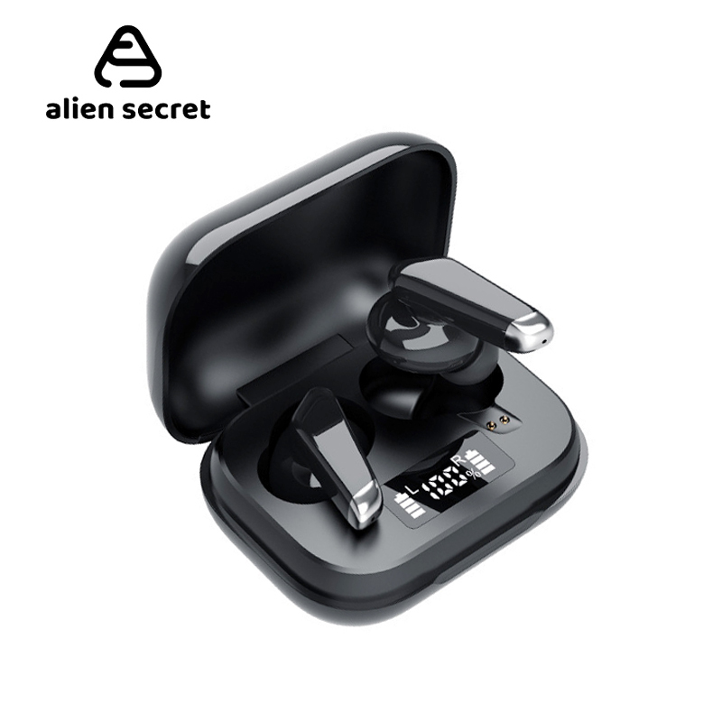 

Alien Secrt Bluetooth Earphone Wireless Headphone Sport Stereo Bass With Mic Stereo Sound IPX5 Waterproof Tws 5.0 Power Display