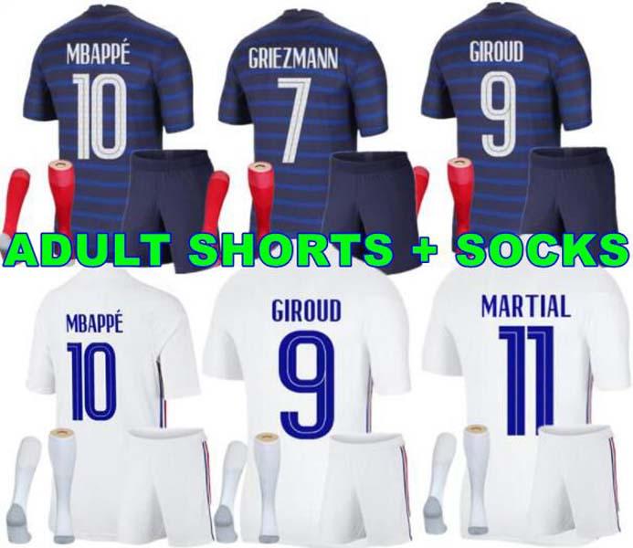 

Adult Kids Full kits 2021 FRANCE MBAPPE GRIEZMANN POGBA jerseys 21 22 Soccer jersey KANTE Football shirts THAUVIN VARANE maillot de foot, Black