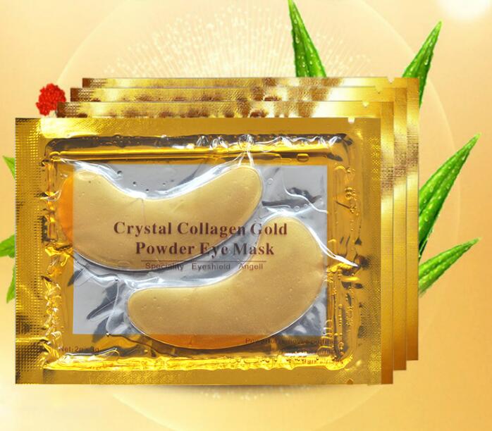 

50pcs New Collagen Crystal Eye Masks Anti-puffiness moisturizing Eye masks Anti-aging masks collagen gold powder eye mask, Customize