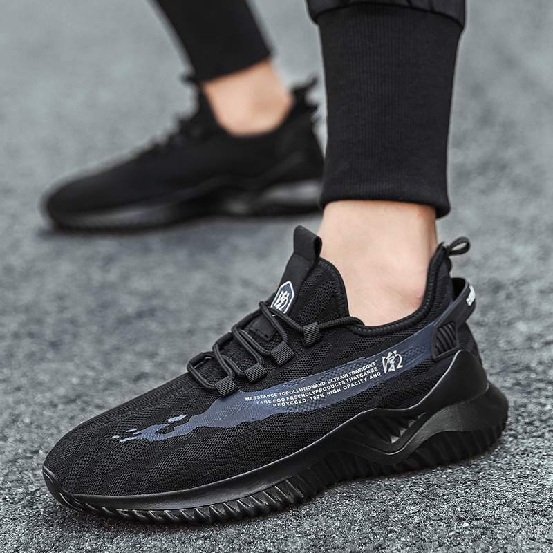 

Good Sneaker Low-top men sports running shoes casual mesh flying white black beige men's breathable outdoor jogging walking, A1