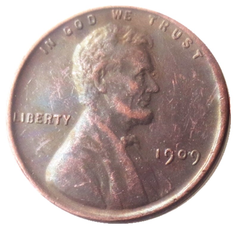 

US Lincoln One Cent 1909-PSD 100% Copper Copy Coins metal craft dies manufacturing factory Price