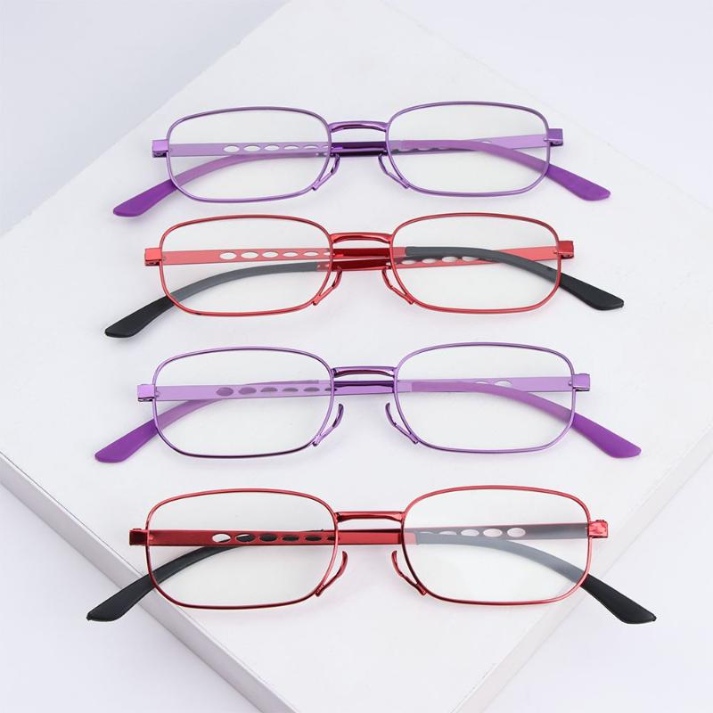 

Sunglasses High Quality Metal Reading Glasses Female High-definition Anti-blue Light Anti-fatigue For The Elderly
