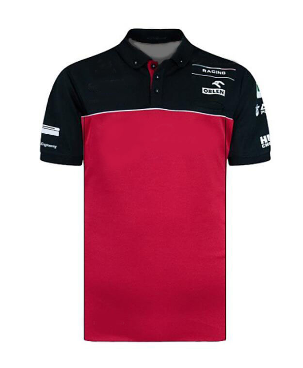 

1 racing car short-sleeved polo shirt men's lapel work suit polyester quick-drying can be customized