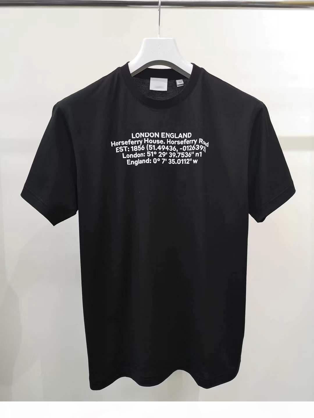 

2020 New Fashion Designer T Shirt Mens T Shirt Brand Printed T Shirt Hip-hop Muti-Style Short Sleeve Women Men Letter, White;black
