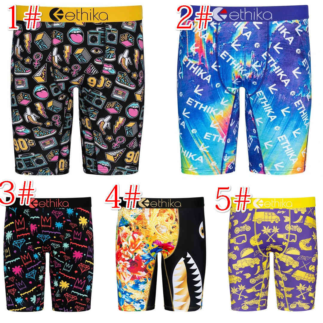 Ethika Men pants Casual Shorts Fashion Printed underpants Summer designer Mini Leggings Quick dry Men Beach Pants Plus Size-image-588443340