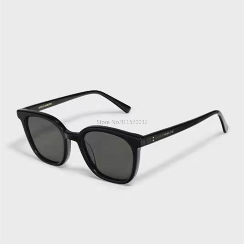 

2021 Men Women Big Face Square Sunglasses Acetate Fashion UV400 Protect Round Glasses Original Brand Box Eyewear