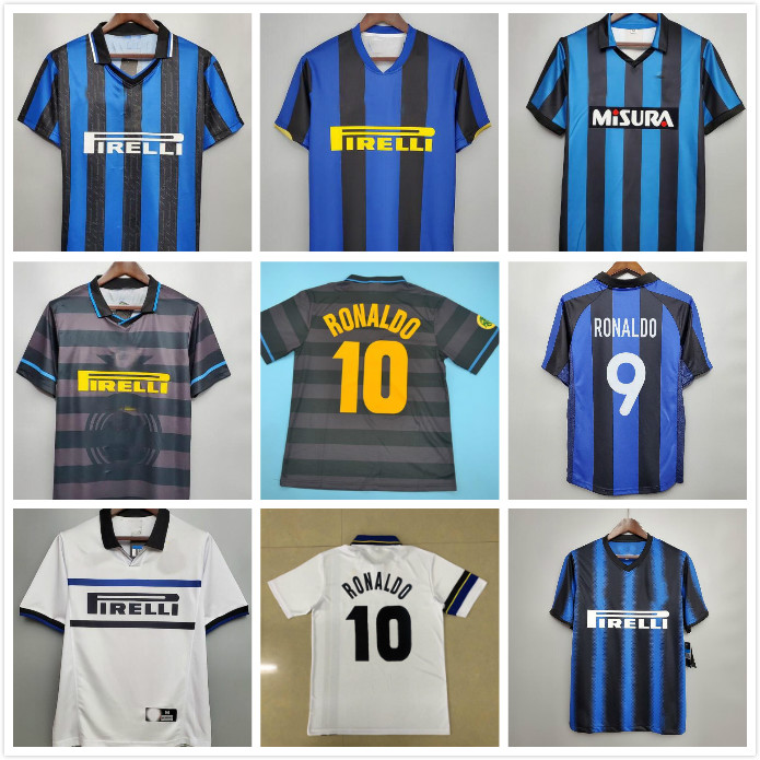 

Retro version 2009 2010 MILITO SNEIJDER ZANETTI Soccer jersey Pizarro Football 1997 1998 97 98 99 Djorkaeff Baggio RONALDO Inter 02 03, Black