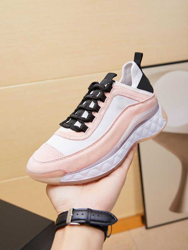 

top quality women luxurys designers shoes lady fashion pairs technical leather outdoor platform womens casual Shoe large size 35-42, Black