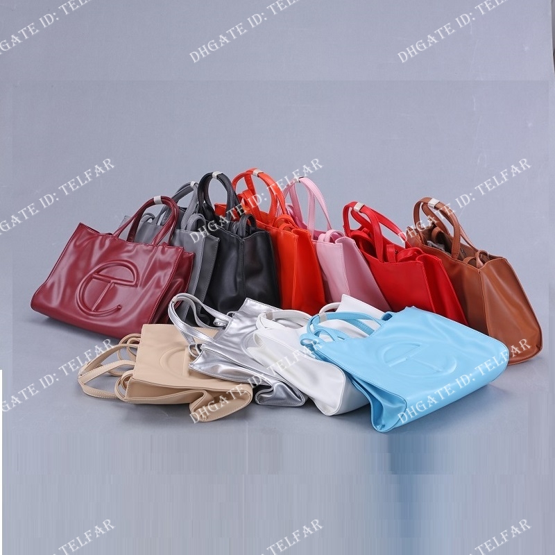 

telfar min bag leather high quality handbags purses Gold Silver chain Sheepskin Cowhide wallet handbag Come With BOX