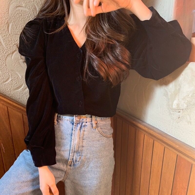 Women's Blouse Female Vintage Spring Loose Long Sleeve Shirts Women Tops Harajuku blouses shirt tunic 210417Z