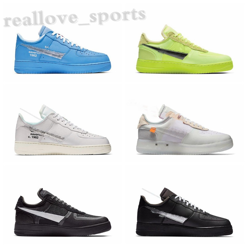 

2021 Classical 1 one All off Casual shoes Black Gray Low High Cut Men & Women Sports Sneakers Outdoor Skate 36-46 TA01