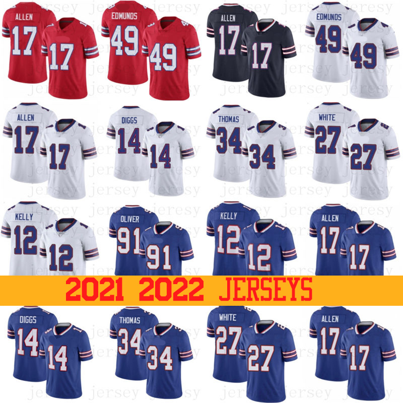 

14 Stefon Diggs Josh Allen BuffaloBillsMen Tremaine Edmunds Jerseys hurman Thomas Mitchell Trubisky LeSean McCoy Kyle Williams J, Blue;black