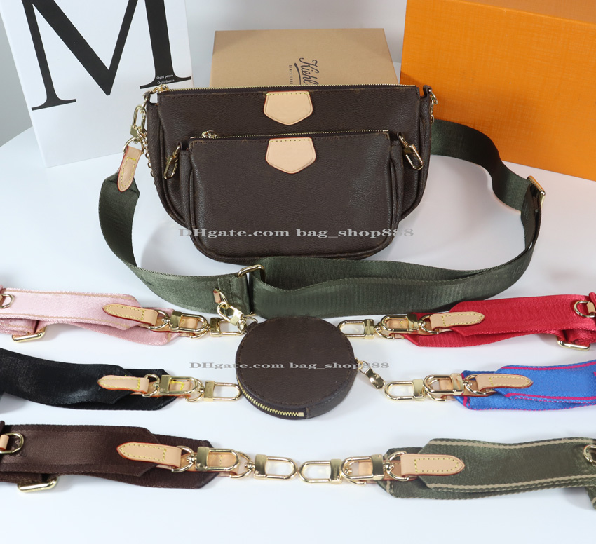 

3-piece set Women Handbag Luxurys Designers Shoulder Bags Crossbody Fashion Multi Pochette Genuine Leather With original dust bag