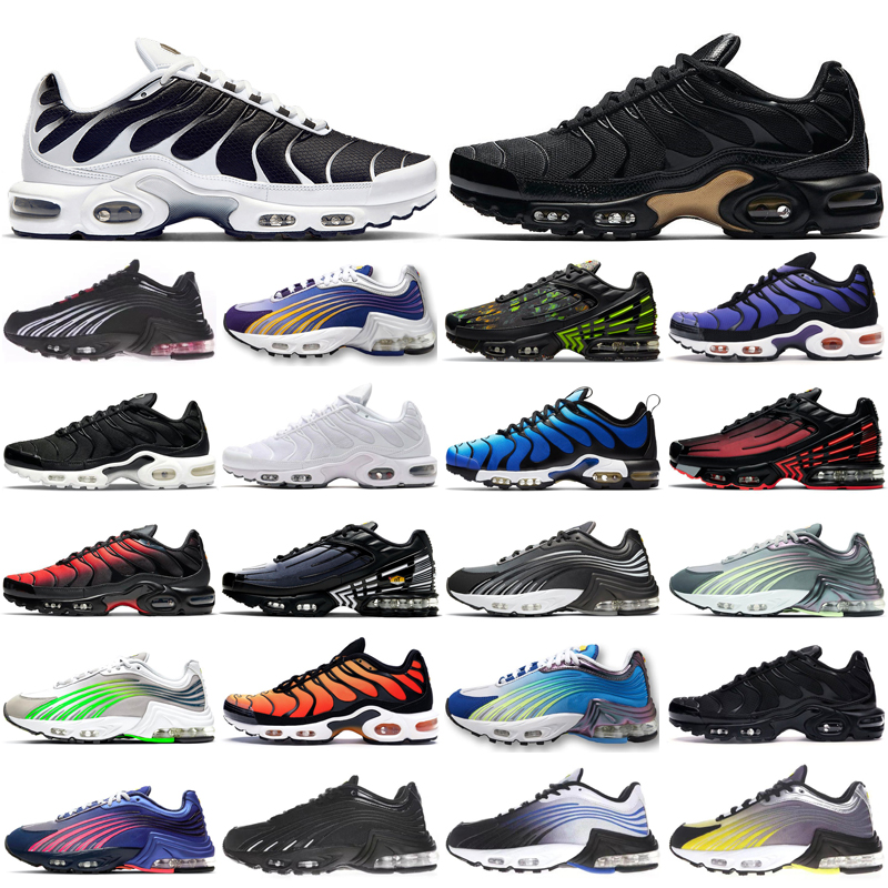 

2022 Tn 2 Plus 3 Running Shoes Triple White Black Iridescent Aqua Laser Blue Topography Multicolor Purple Nebula Hyper Violet mens Sports Sneakers, Color 22