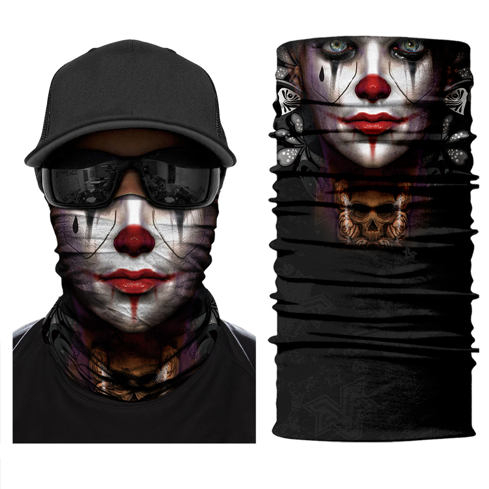 

Protective Mouth Mask Bandanas The Day of Dead Face Shield Funny Headband Cycling Neck Gaiter Mascarillas Braga Cuello Women Men