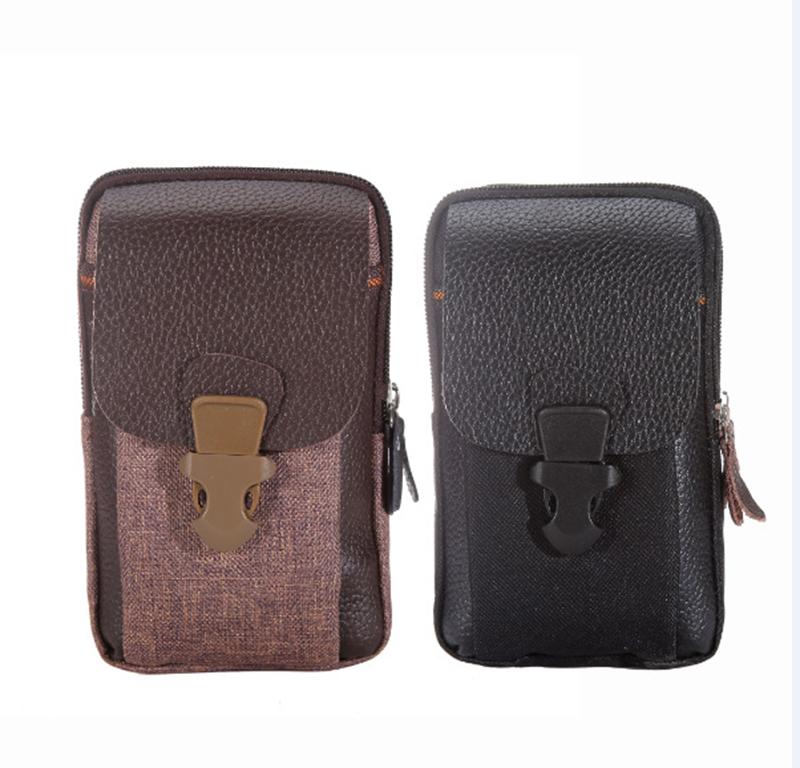

Waist Bags Sports Wallet Mobile Phone Bag For Multi Model Hook Loop Belt Pouch Holster Pocket Outdoor Army Cover Case, Black