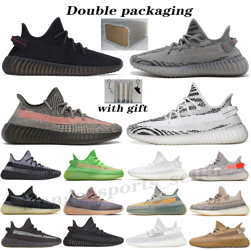 

Kanye Bred men women running shoes Earth Oreo Black Static Reflective shoe Cream White Beluga 2.0 Yecheil Cinder Zebra v2 sports sneakers, #33 static