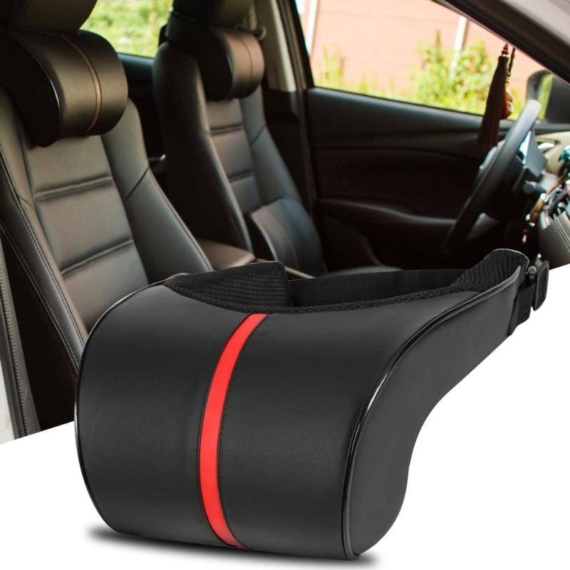 

Seat Cushions PU Leather Car Auto Headrest Neck Rest Safety Support Memory Foam Head Pillow Cushion Styling Accessories