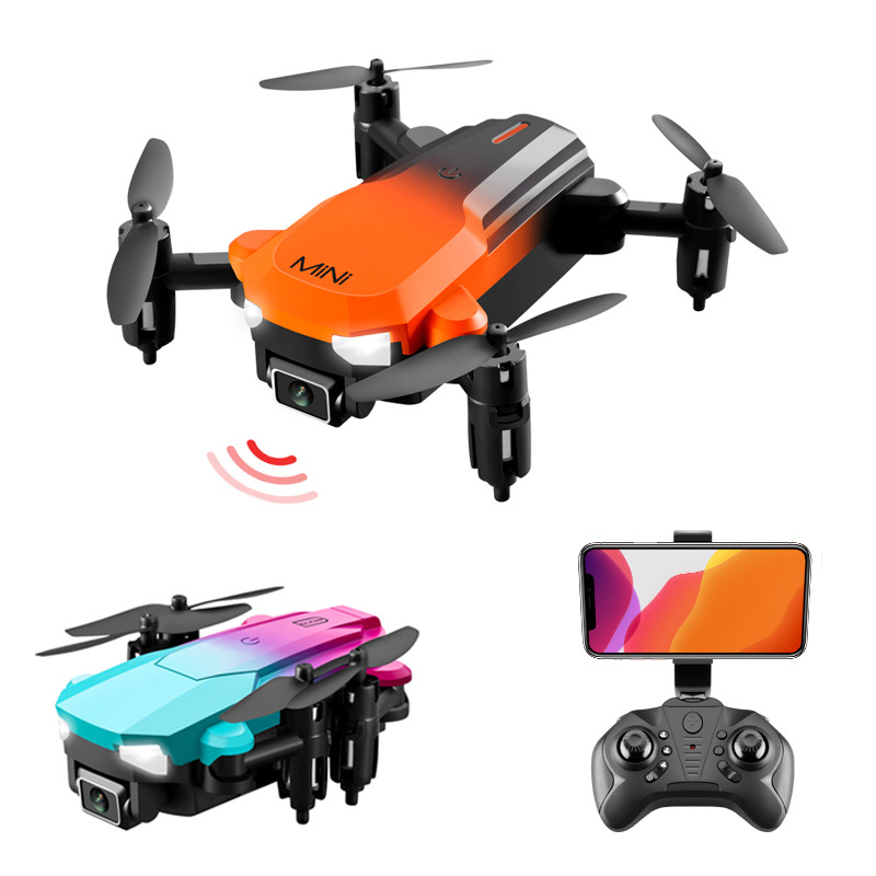 KK9 Mini-Pro 4K HD Dual Camera Lens Drones Foldable RC Quadcopter Drone Gift Toy Orange Blue 2Colors X11250A