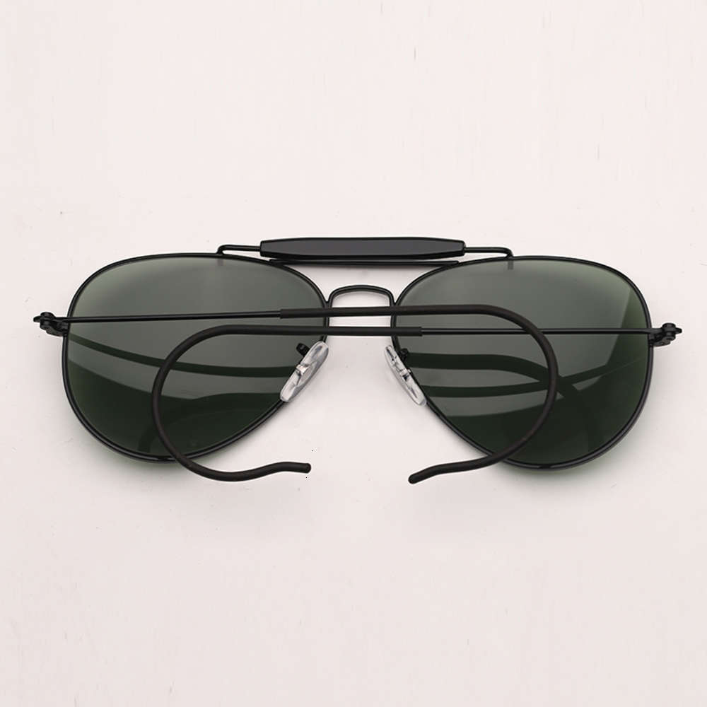 

Highend accessories new fashion brand trimmed Trendy pilot aviation women sunglass, Black