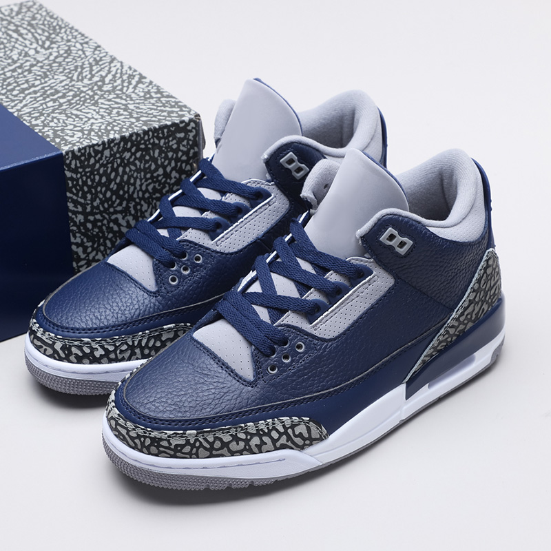

Top Quality Jumpman 3 Midnight Navy Basketball Shoes classical 3s Designer Fashion Sport Running shoe With Box, #1