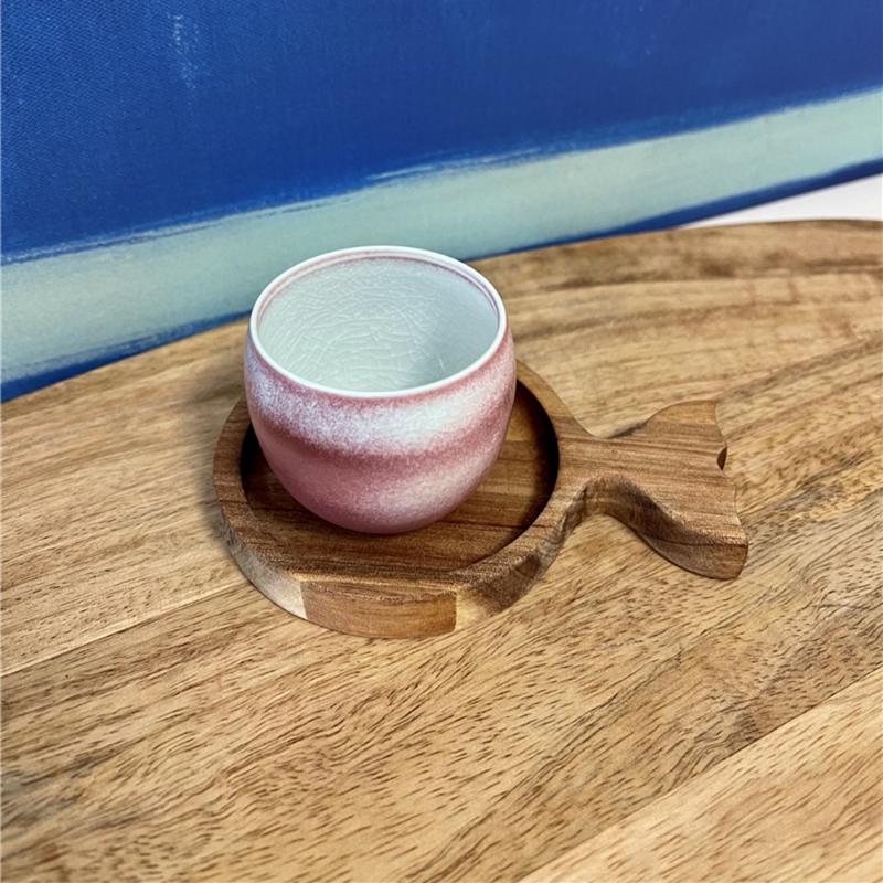 

Mats & Pads Wooden Tray Sauce Plate Dessert Tea Dish Fish-shaped Dipping Seasoning Bowl Snack Candy Platter Home Kitchen Accessories