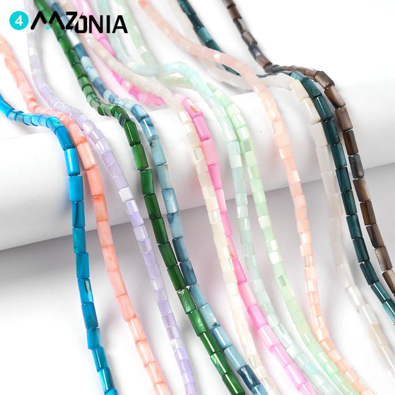 

Other 45pcs/strip Color Natural Shell Handmade Beads 7*4mm Crafts Making Spacer For Jewellery Diy Bracelet Necklace Wholesale