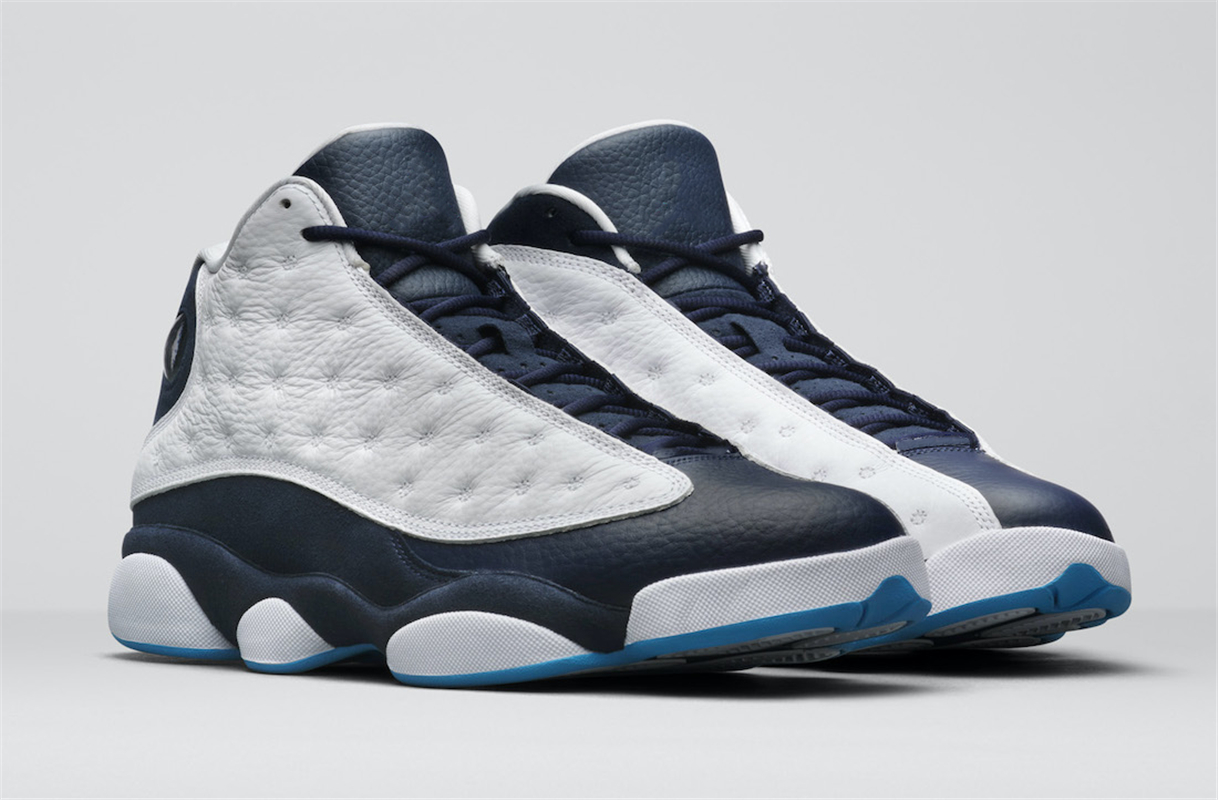 

2021 Retro Authentic 13 Obsidian Jumpman 13s Men Basketball Shoes 414571-144 White Dark Powder Blue Real Carbon Fiber 3M Reflective Sports Sneakers Trainers With Box