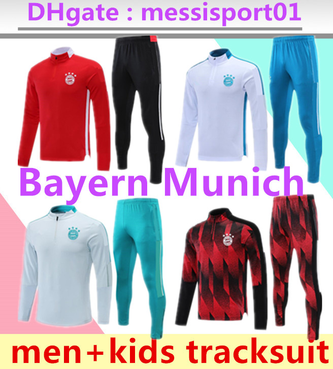 

21 22 Bayern Munich adult kids soccer tracksuit training suit Survetement football 2021 2022 men boys VIDAL LEWANDOWSKI MULLER training suit kit