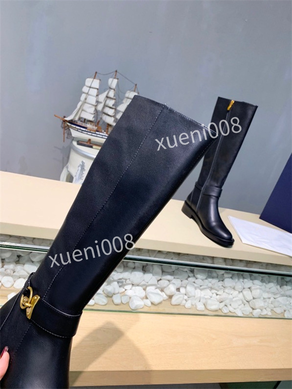 

2022 Women Ankle long Boots Fashion Lace up 35-41 Platform Leather Martin Boot Top Designer Ladies Letter Print winter overknee booties shoes rx211018, 01