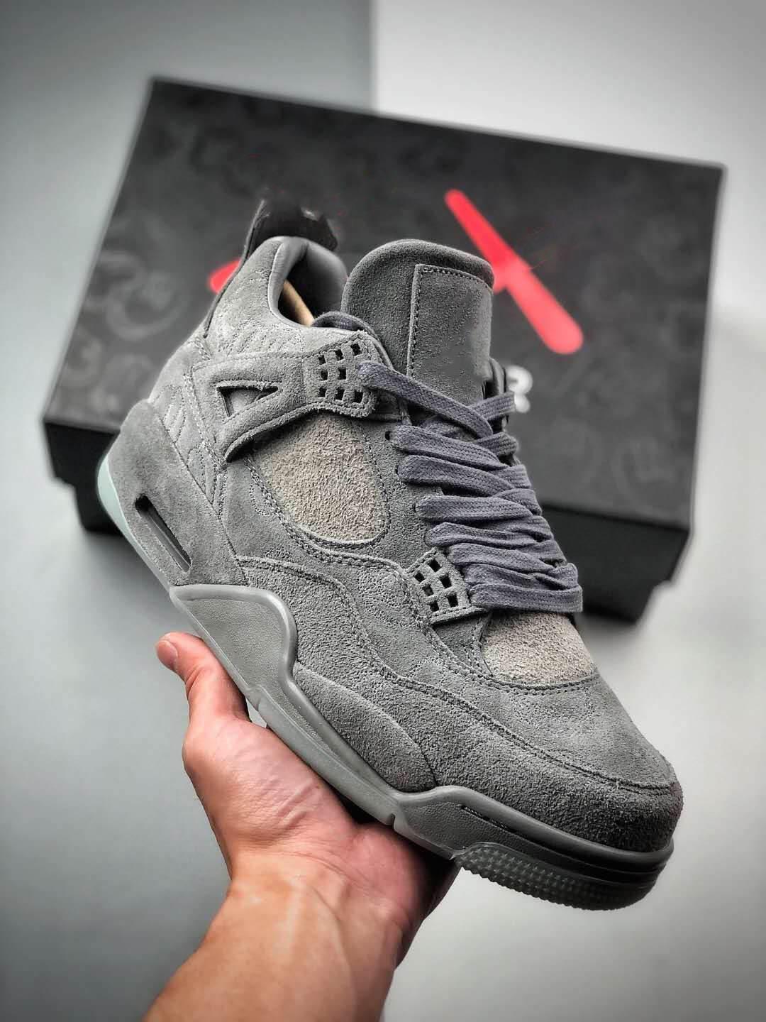 

Kaws X 4 Authentic Cool Grey Black 4s Xx Basketball Shoes Clear Glow In The Dark White Man Outdoor Zapatos Sneakers With Original Box