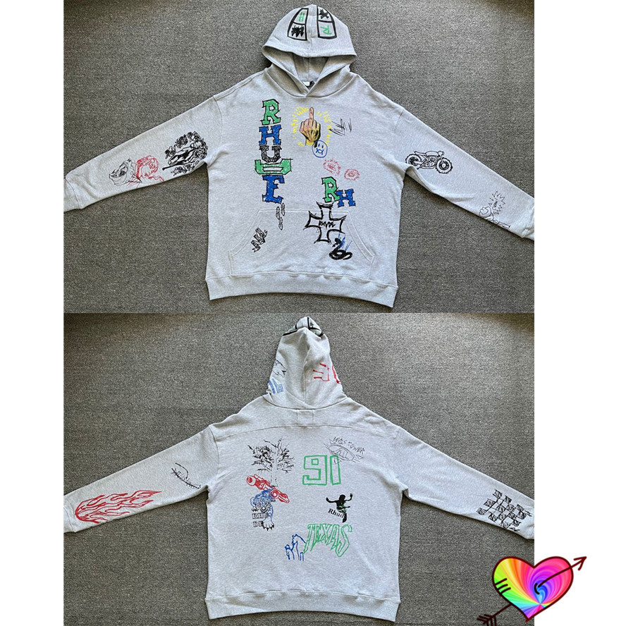 

New Hoodies 2021 Men Women 1 High Quality Printed Thick fabric Hooded Sweatshirts