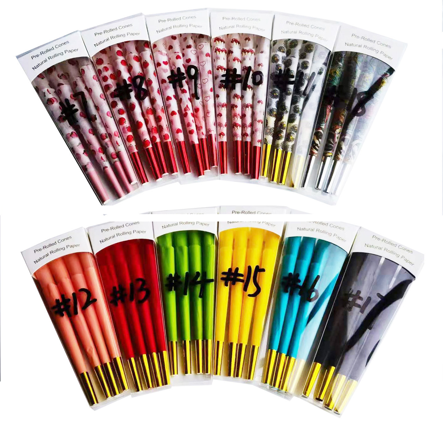 

king size unbleached material paper pre rolled cones