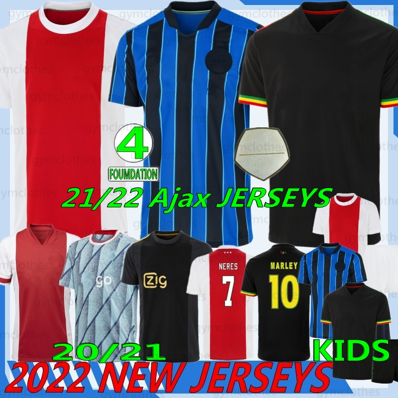 

Thai 21/22 Amsterdamsche A Club Soccer Jerseys 9 HUNTELAAR 10 TADIC 6 VAN DE BEEK ZIYECH 25 DOLBERG Embroidery Men+Kits Football Jersey Top quality shirts, Ajiakesi