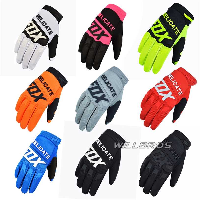 

Motocross Racing Delicate MTB MX Gloves Mountain Bicycle Offroad Cycling Guantes Motorcycle Motorbike Mens Woman Luvas 211229, Blue;gray