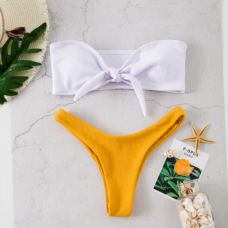 Sexy Bra Women&#039;s Spring Split Bikini Swimsuit-image-678397525