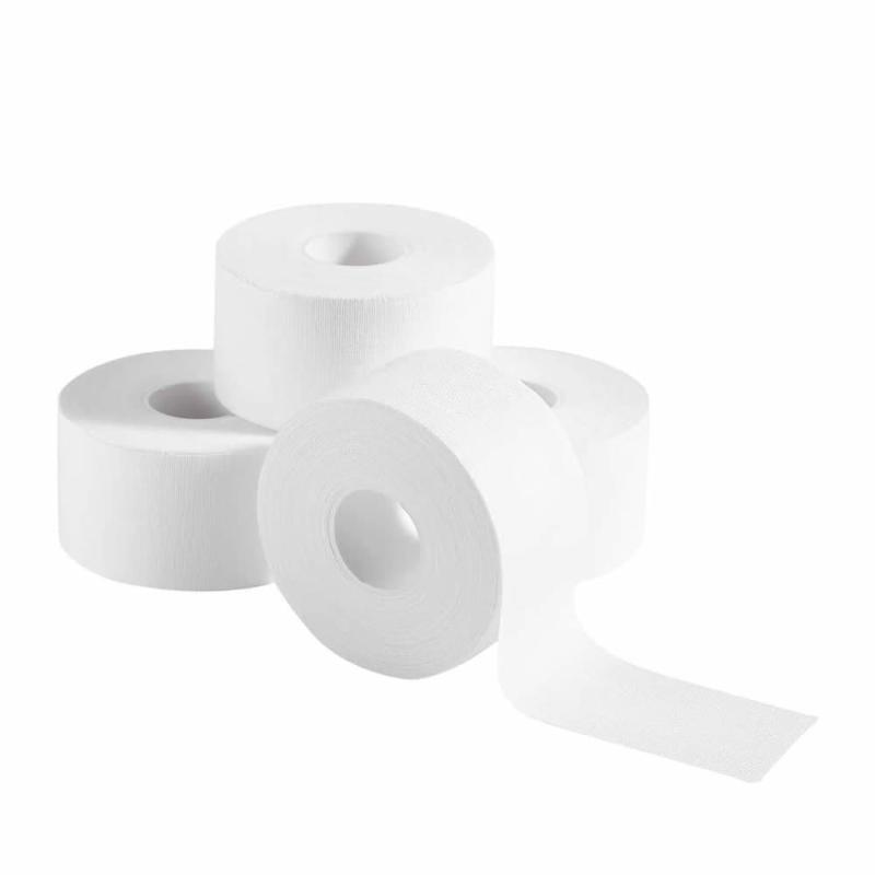 

Elbow & Knee Pads 3/6 Rolls White Sawtooth Athletic Sports Tape Cotton Adhesive Bandage For Wrist Ankle Muscle Strain, 3 rolls