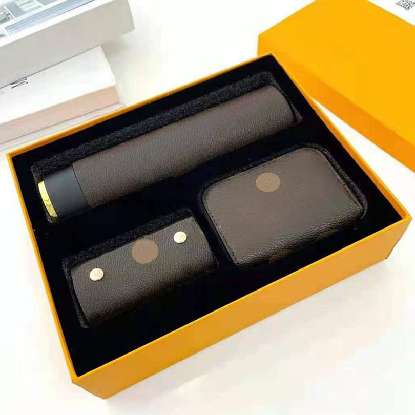 

Temperature Display Smart Tumblers Keychain Purse Wallet 3 Pieces Set 2021 Luxurys Designers Stainless Steel Coffee Cups Key Wallets Sets TUMBLERSCPS001, D logo