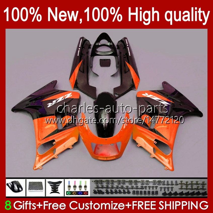 

Body For KAWASAKI NINJA ZZR250 90 91 92 93 94 1995 1996 1997 1998 1999 orange blk new Bodywork 54HC.130 ZZR 250 CC ZZR-250 1990 1991 1992 1993 1994 95 96 97 98 99 OEM Fairing, No. 1