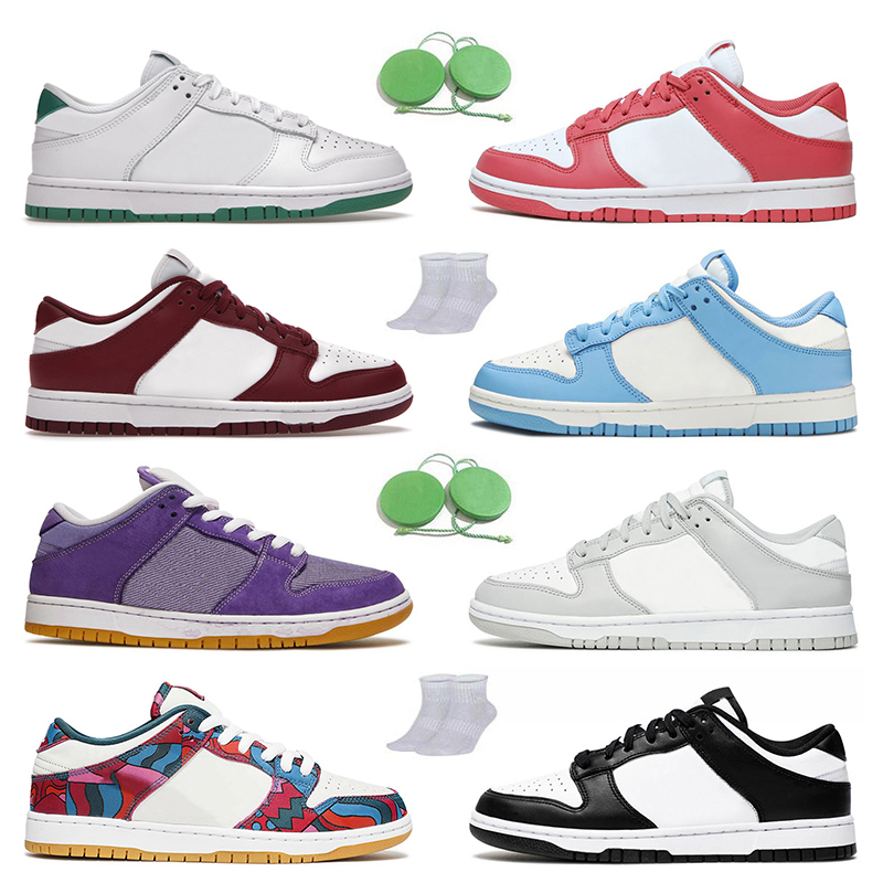 

Outdoor Sports Women Mens Running Shoes SBDunks White Green Black Grey Fog Coast UNC SB Dunks Low Mummy Bordeaux Undefeated 75th Anniversary Parra Trainers Sneakers, B11 75th anniversary 36-45