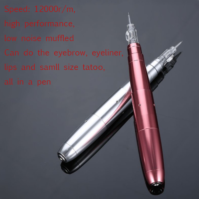 

Pro Tattoo Gun Eyebrow Tattoo Machine Pen With Swiss Motor For Permanent Make Up Eyebrows Microblading Makeup Machine Kit SupplyScouts