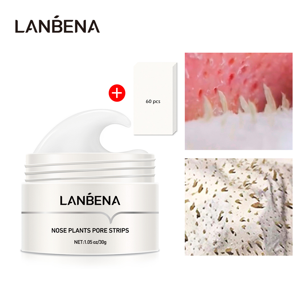 LANBENA New Style Blackhead Remover Nose Mask Pore Strip Mask Peeling Acne Treatment Black Deep Cleansing Skin Care-image-413918752