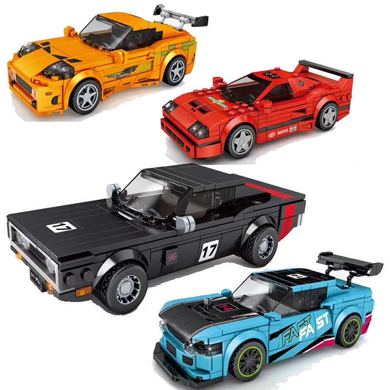 

Racing Car City Speed Champions Sports Model Building Blocks DIY Bricks Kids Toy Classic Rally Super Racers Vehicle f1 technique H0917